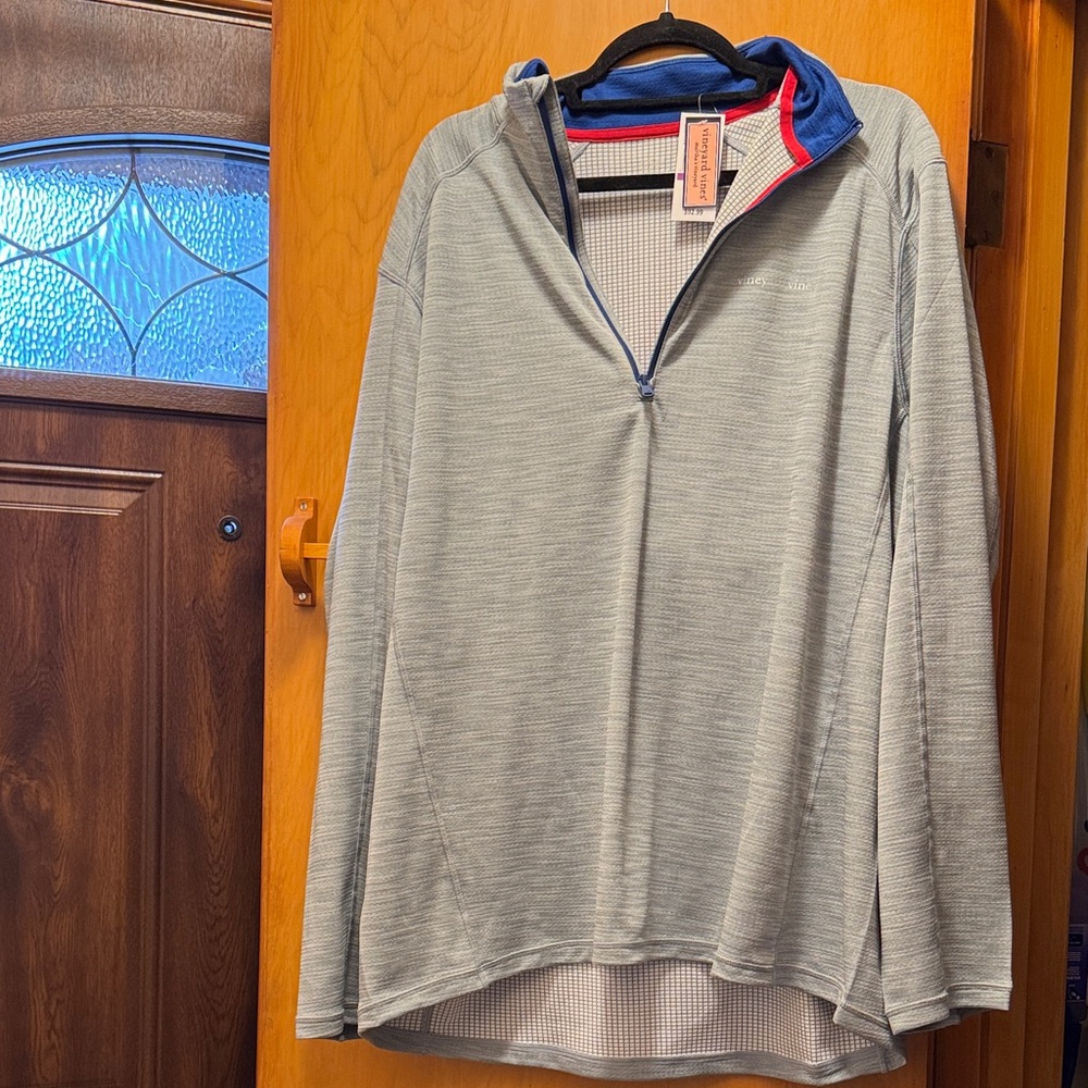 Vineyard Vines Gray Grid Pattern Shirt